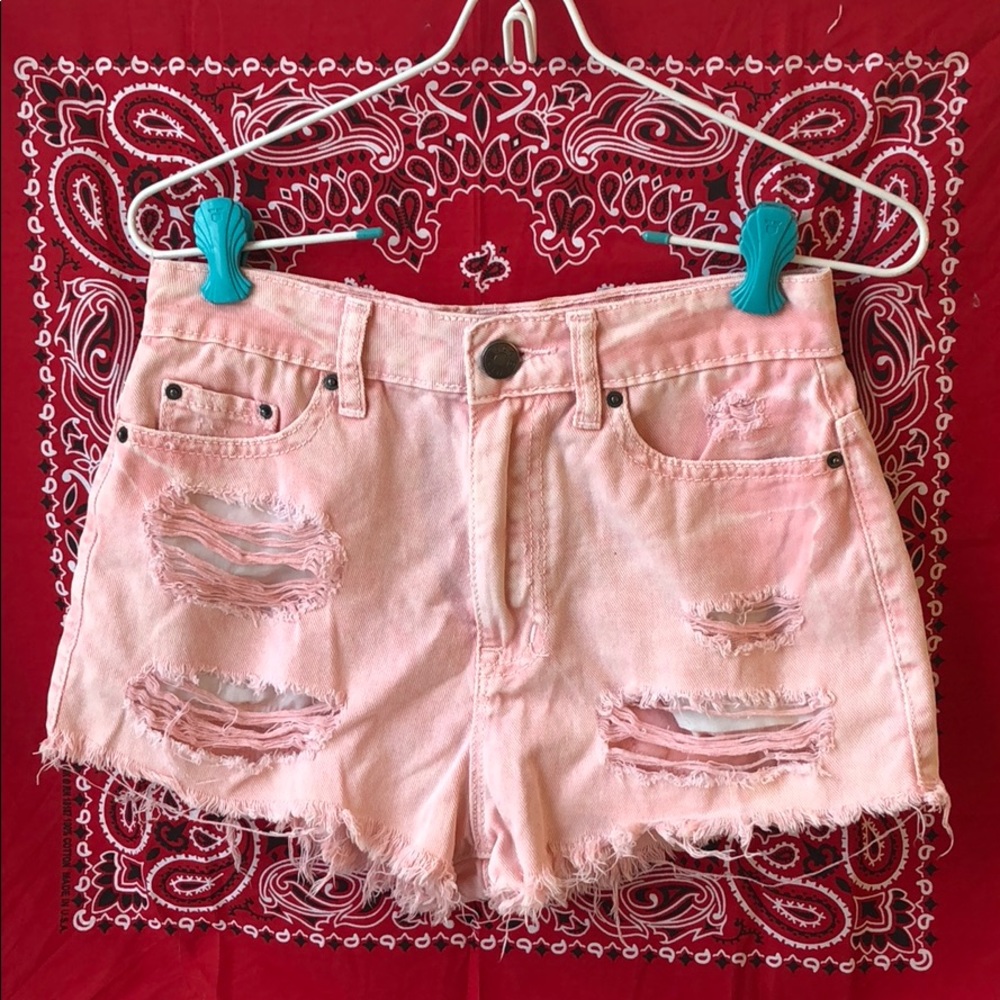 Urban outfitters BDG pink high rise shorts